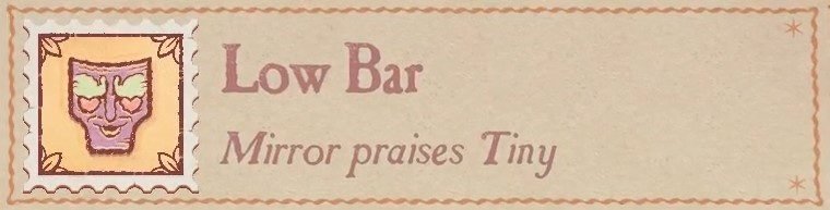 Storyteller - Low Bar Stamp Answer