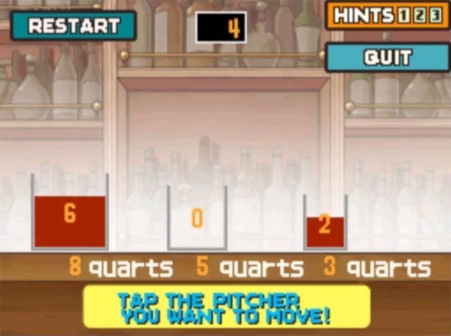 Professor Layton and the Curious Village puzzle 023 - Juice Pitchers Step 4