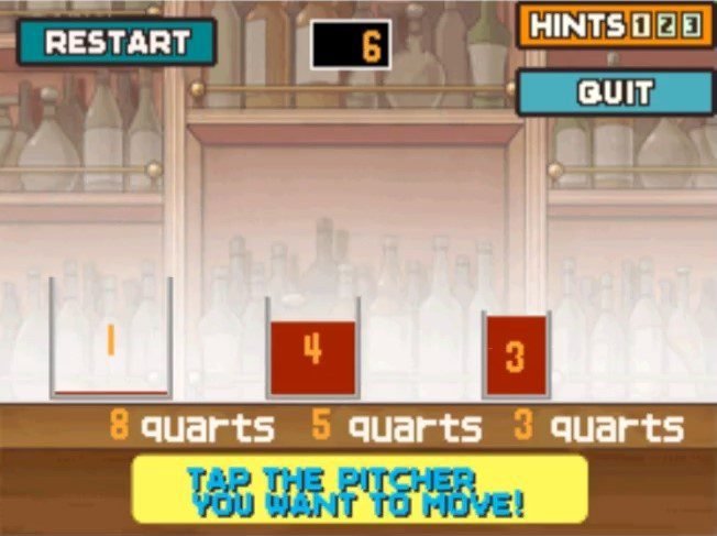 Professor Layton and the Curious Village puzzle 023 - Juice Pitchers Step 6