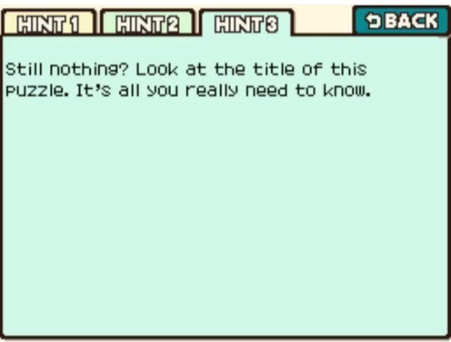Professor Layton and the Curious Village Puzzle 010 - Alphabet Hint 3
