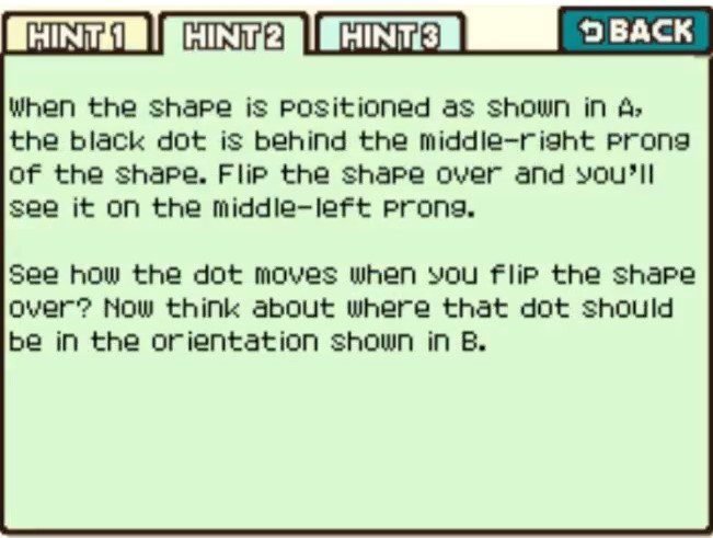 Professor Layton and the Curious Village puzzle 028 - Find the Dot Hint 2