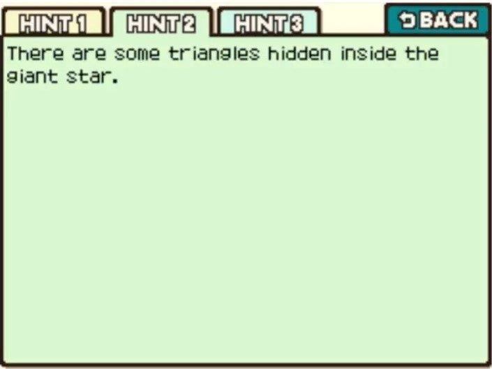Professor Layton and the Curious Village Puzzle 046 - Star in the Sky Hint 2