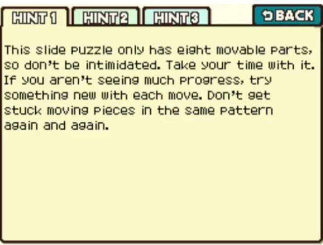 Professor Layton and the Curious Village puzzle 107 - A Worm's Dream Hint 1